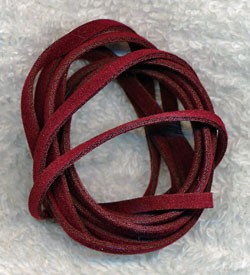 Burgundy Red Ultra Suede Lace 