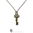 Double-Sided Key Pendant Necklace 