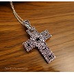 Silver Fancy Cross Necklace 