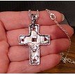Large Fancy Cross Necklace 