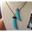 Turquoise Tusk Necklace 
