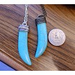 Turquoise Horn Necklace 