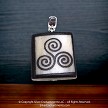 Bone Celtic Spiral Pendant 