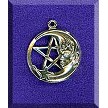 Sterling Silver Elf Moon Pentacle 
