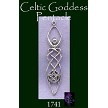 Sterling Silver Celtic Goddess with Pentacle Pendant 