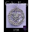 Sterling Silver Celtic Fairy Pentacle Pendant 