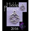 Sterling Silver Hidden in Hearts Pentacle Charm 