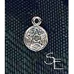 Sterling Silver Pentacle Medallion Necklace 
