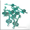 Celtic Knot Key Pendant - Verdigris Patina 