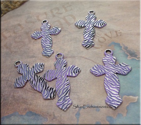 Patterned Gothic Cross Pendant - Sold by Piece 