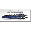 Sodalite Gemstone Pendant with Chakra Gemstones 