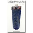 Sodalite Gemstone Pendant with Chakra Gemstones 