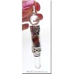 Crystal Wand Pendant with Gemstones 