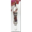 Crystal Wand Pendant with Gemstones 