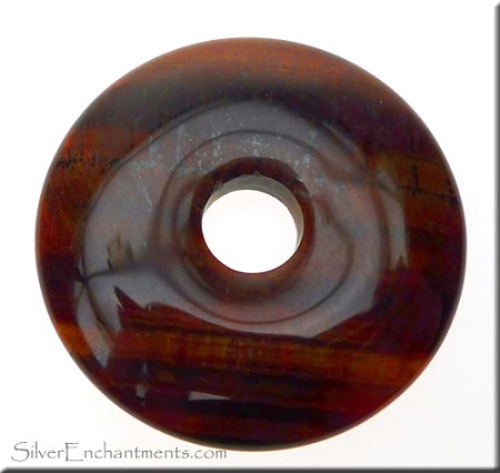 Gemstone Donut Pendant, 35mm 