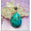 Turquoise Teardrop Pendant 