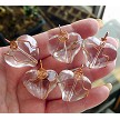 Copper Wrapped Crystal Heart Pendant 