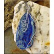 Wire-Wrapped Sugared Druzy Chalcedony Rose Pendant 