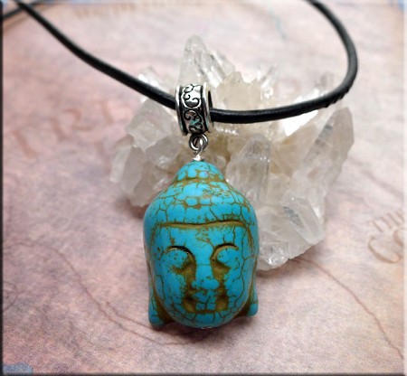 Turquoise Buddha Pendant 