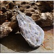 Wire Wrapped Sparkling Chalcedony Druzy Pendant 
