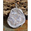 Wire Wrapped Sparkling Chalcedony Druzy Pendant 