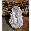 Wrapped Large Sparkling Chalcedony Rose 78x37mm 