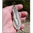 Wire Wrapped Sparkling Chalcedony Druzy Pendant 