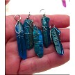Blue Aura Crystal Pendant 