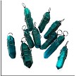 Blue Aura Crystal Pendant 