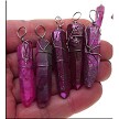 Fuchsia Aura Crystal Pendant 