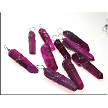 Fuchsia Aura Crystal Pendant 