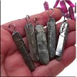 Wrapped Silver Grey Aura Crystal 