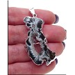 Geode Druzy Agate Slice Pendant 