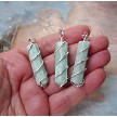 Amazonite Necklace, Spiral-Wrapped 