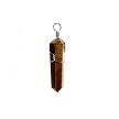 Wire Wrapped Tiger's Eye Crystal Wand Necklace 