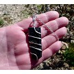 Black Tourmaline Pendant NecklaceObelisk Wand 