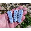 Angelite Pendant Necklace, Spiral Wrapped 