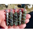 Labradorite Necklace, Wire Wrapped 