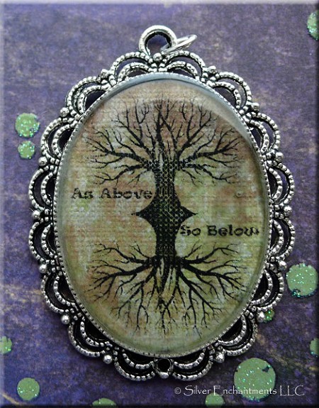 As Above So Below Tree of Life Pendant 