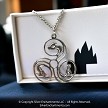 Sterling Celtic Spiral Triskelion Dragon Pendant 
