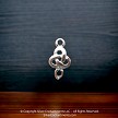 Sterling Silver Triquetra Jewelry Connector 