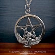 Egyptian Sterling Silver Isis Pentacle Necklace Pendant 