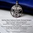 Sterling Silver Healer's Pentacle Pendant 