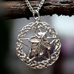 Sterling Silver Celtic Druid Pentacle Pendant 