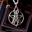 Sterling Silver Celtic Goddess Pentacle Pendant 
