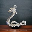 Sterling Silver Wyrm Dragon Pendant 