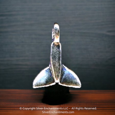 Sterling Silver Beader Bailed Whale Tail 