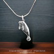 Sterling Silver Manatee Charm 