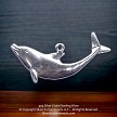 Arched Sterling Silver Large Dolphin Pendant 