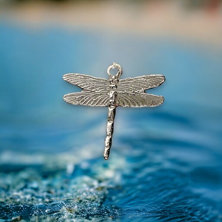 Sterling Silver Dragonfly Charm 